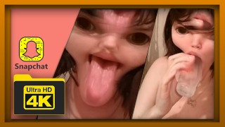 Stories Snapchat No19 Een verschrikkelijke meid masturbeert in de ZIEL