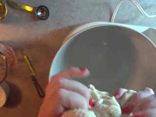 making pizza bombs, pizza girl, yummy food, verified amateurs, pizza bombs