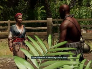 assassins creed, outside, female assassin, interracial