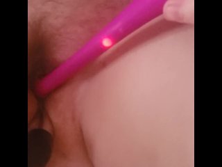 clit orgasm, preview, nipple clamps, paddle spanking