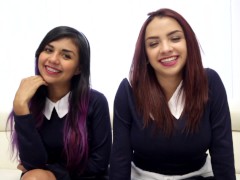 Video Schoolgirls Threesome Sharing Cum YouthLust