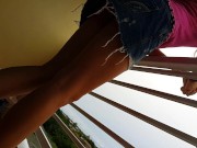 Preview 1 of Coffee Break WITHOUT PANTIES at my friends balcony(Hosts are out for 5 min)
