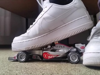 Toycar Crushing with Nike Airforce 1 Platform (Trailer)