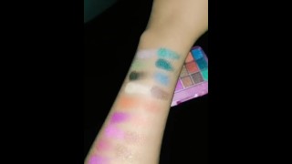 Colorful makeup fetish