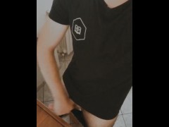 Italian cute boy show his big dick