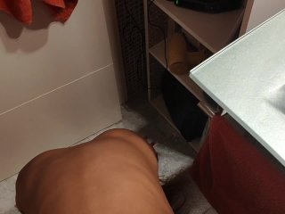Bathroom, Voyeur, Black Girl in the Shower,Perfect Ass in_Toilet