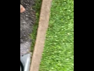 Ebony feet soaking wet