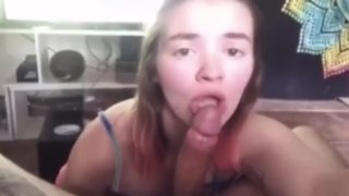 Surprise Cumshot From The POV And Extreme Blowjob