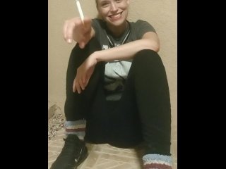 Take aCasual Cigarette Break with Button - not sexy,just friendly