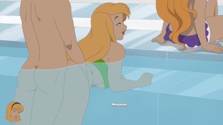 ASS FUCK IN THE POOL Milftoon Drama Ep 1