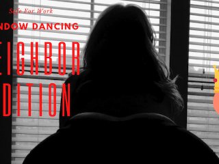 wildriena dances, window flash, behind the scenes, solo female