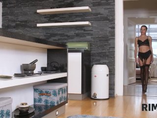 RIM4K. Mesmerizing young lady gives lucky guy amazing rimjob screenshot number 1