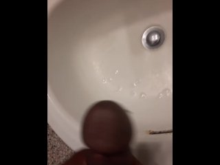 Long bbc jerksoff in bathroom pt.2