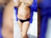 Preview 5 of Sri Lankan sexy bath wet shirt | ඔෆිස් ඉදන් ඇවිත් ශර්ට් එක පිටින් නාන ශානි