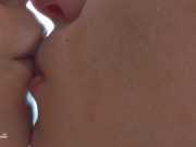 Preview 2 of SLOPPY EROTIC KISSING HOT ROMANTIC COUPLE TEEN AMATEUR