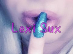 Lexi Sux Plays With 7 inch secret