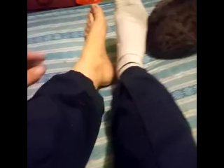 Feet and cock tease for gay men