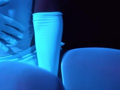 SecretCrush4K - Glowing Neon Babe Teases Your Cock With Her Perfect Body PMV