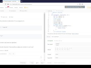 Check if Strings are Anagrams (Code with Me_Review)