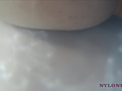 WET SEAMLESS PANTYHOSE&ANAL INSERTION UNDERWATER