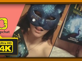 Stories Snapchat №32 Playing with your Favorite Book MASTURBATION SOLO +18