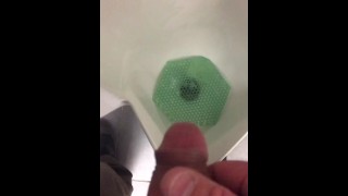 Come Cum with me at the urinal at work, than take a leak to finish off.