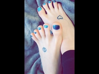 Metallic Blue Toes Compilation