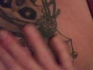 Sucking and fucking a_7 inch dildo_and squirting (moaning) fuck me