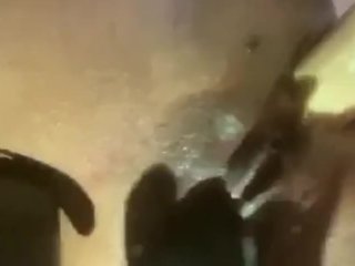 Squirting in the mirror with a toy in my ass and vibes on my Clit