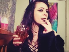 smoking and drinking - cigarette & bong