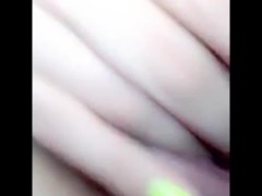Wet pussy masturbation