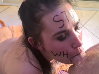 Rough face fuck spittingslapping
