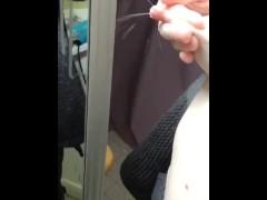 Sexy milf squirting breastmilk onto mirror, beautiful big nipples