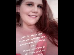 My new scene just dropped on pure-bbw. com
