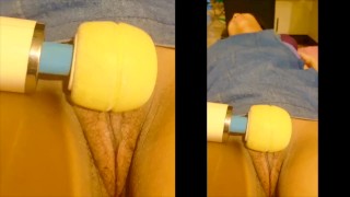 A massagem de serviço doméstico da esposa se transforma em orgasmo e esguicho