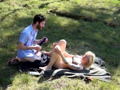 Fan request! Outdoor nude, fucking, pussylicking, cumshot in the forest