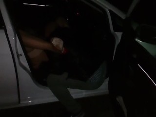 Dogging wife walks with husband cuckold’s friend_& gets cum all over her_big boobs