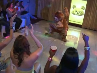 stripper, latina, interracial, dancing bear