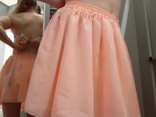 Diaper Girl Wets herself while_Shopping Bras and Panties