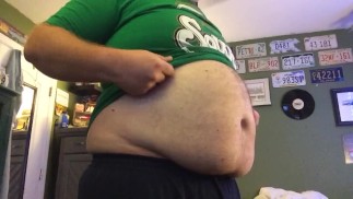 Large shirt, bigger belly