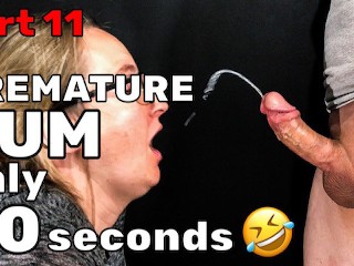 Voortijdige Ejaculatie Verrassing Cumshot Geruïneerd Orgasme Cum in 20 Seconden.