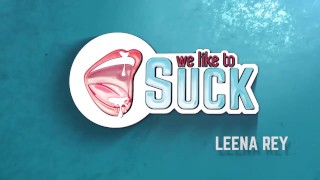 Randy Leena Ray Expertly Sucks Cock