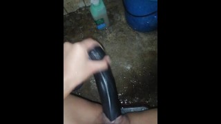 Pinay Uses African Dildo To Fuck Herself