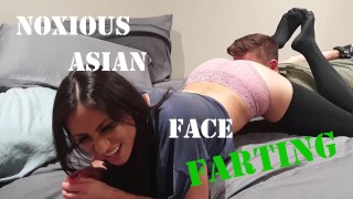 Schadelijke Aziatische Gezicht Scheten Trailer