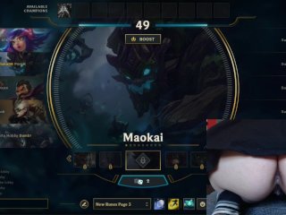 vibrator, butt, league of legends, while playing league