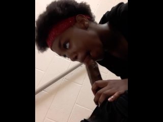 vertical video, sloppy blowjob, verified amateurs, ebony