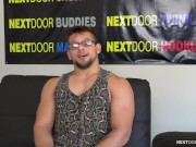 Preview 1 of NextDoorCasting - Muscle Boy Masturbates Furiously