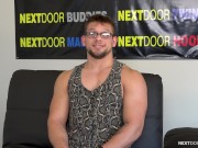 Preview 3 of NextDoorCasting - Muscle Boy Masturbates Furiously
