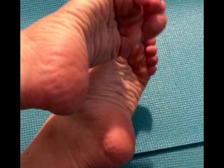 Post Workout Yoga Mat Feet