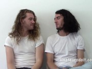 Preview 1 of 10 Inch Cock Fucking Aussie Long Haired Killian and Xavier Dudes